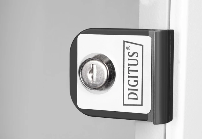 Digitus Professional SoHo Pro Line 10" Wandgehäuse 12HE, unmontiert, Sicherheitsglastür, IP20, RAL 7035, 300mm tief