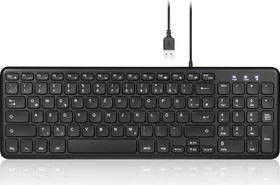 Perixx Periboard-213, schwarz, USB, DE (11737)