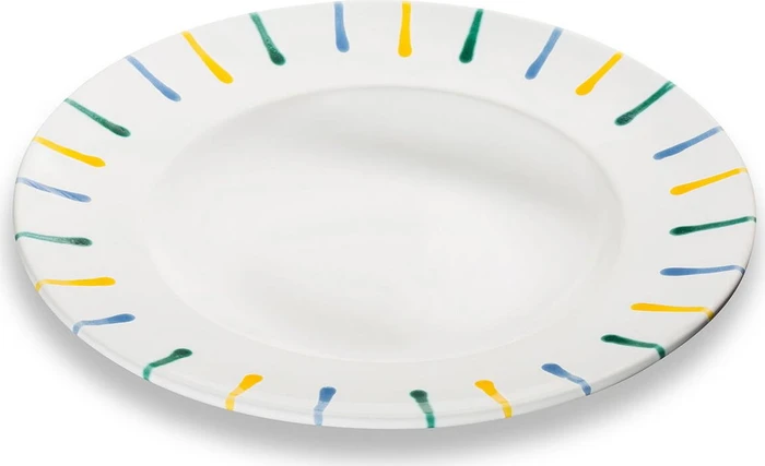Gmundner Keramik Buntgeflammt Pastateller Gourmet 29cm