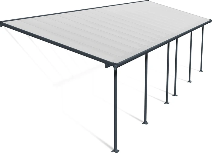 Palram Canopia Feria Terrassenüberdachung 971x300cm grau