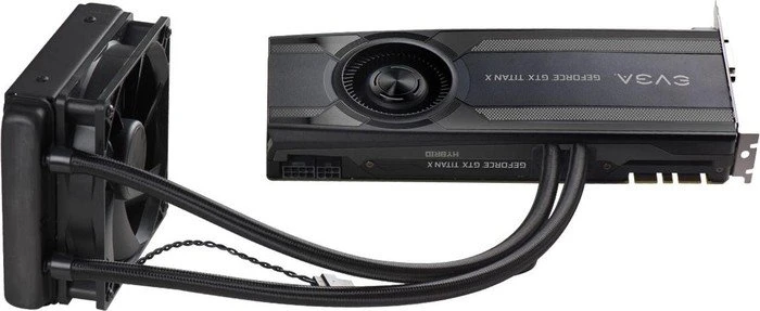 EVGA GeForce GTX Titan X Hybrid, 12GB GDDR5, DVI, HDMI, 3x DP