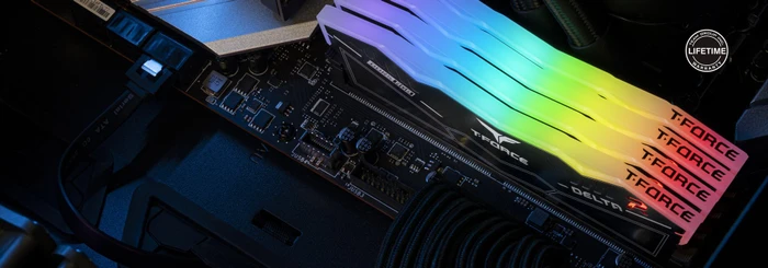 TeamGroup T-Force DELTA RGB schwarz UDIMM 32GB Kit, DDR5-7200, CL34-42-42-84, X8