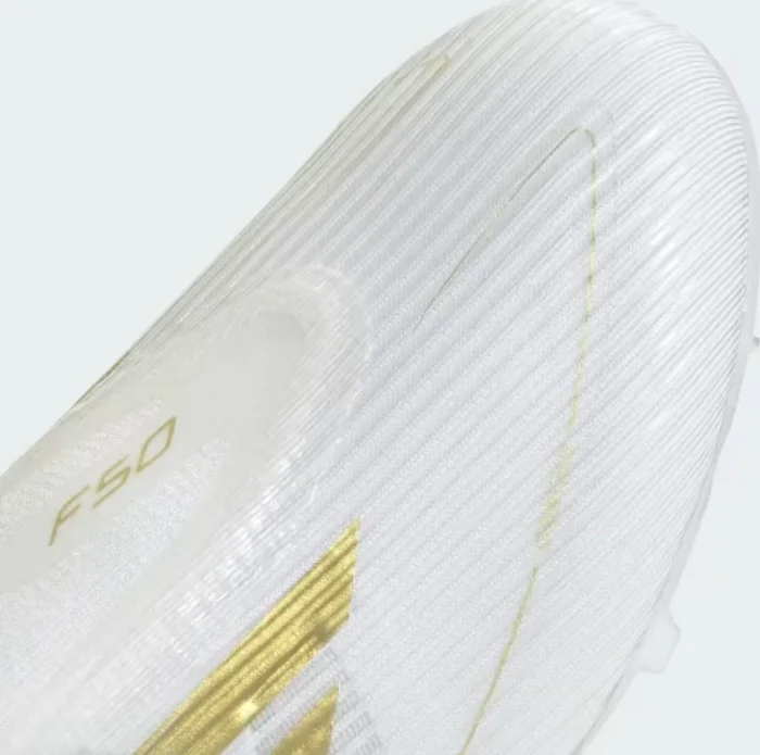 adidas F50 League Laceless FG/MG cloud white/gold metallic