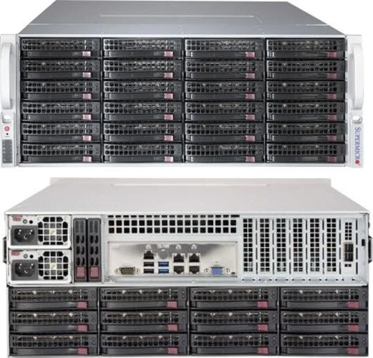 Supermicro SuperChassis 847BE1C4-R1K23LPB, grau/schwarz, 4HE, 1x 1200W redundant