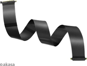 Akasa Riser Black X2 Mark IV Riser Card Cable, gerade, PCIe 3.0, 1m