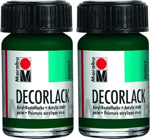Marabu Decorlack Acryl Acrylfarbe, tannengrün, 15ml