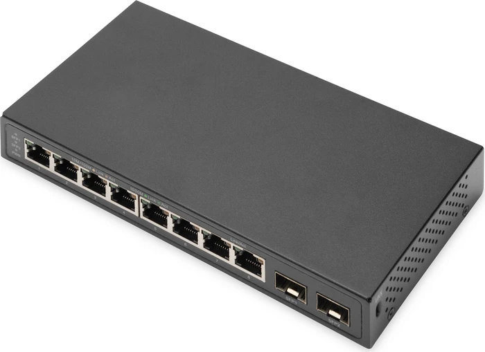 Digitus DN-800 Desktop Gigabit Switch, 8x RJ-45, 2x SFP