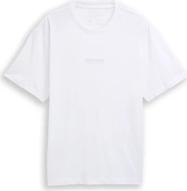 Tom Tailor Relaxed Fit aus Baumwolle T-Shirt kurzarm weiß (Herren)