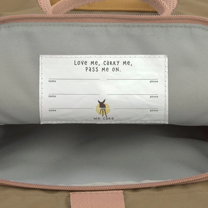 Lässig Rolltop nature/braun Kindergartenrucksack