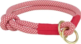 Trixie Soft Rope Zug-Stopp-Halsband, XS, Rot/Creme