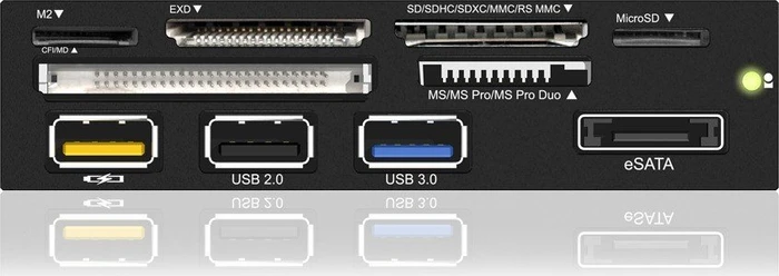 RaidSonic Icy Box IB-868-B Multi-Slot-Cardreader, USB 3.0 19-Pin Stecksockel [Stecker]