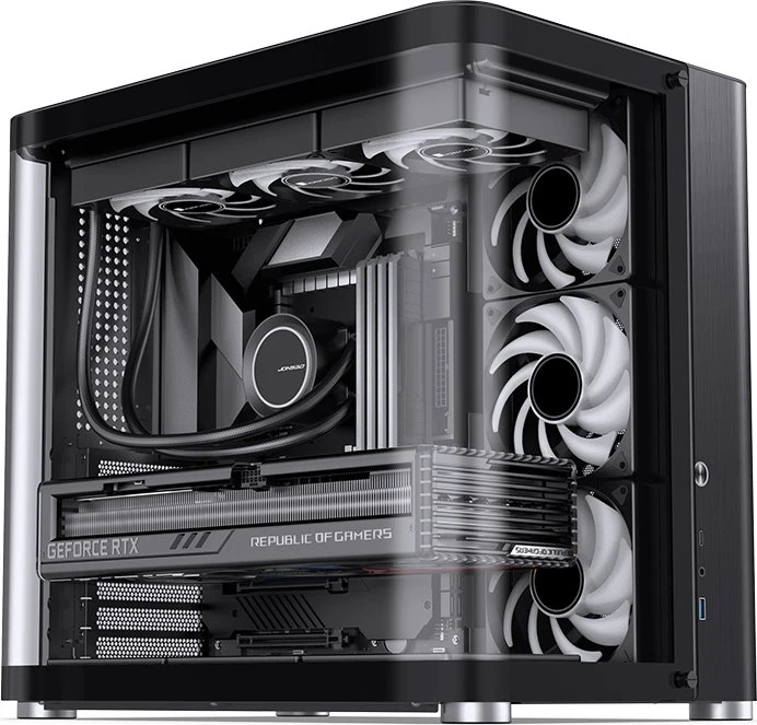 Jonsbo TK-2 2.0 Black, Glasfenster