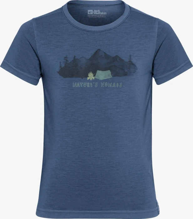 Jack Wolfskin Hiking Graphic Funktionsshirt kurzarm evening sky (Junior)