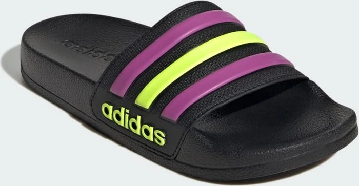 adidas Shower Adilette core black/flash pink/solar yellow (Junior)