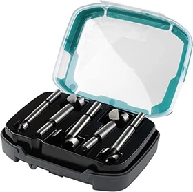 Wolfcraft Forstnerbohrer-Sortiment inkl. Werkzeugbox, 5-tlg.