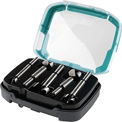 Wolfcraft Forstnerbohrer-Sortiment inkl. Werkzeugbox, 5-tlg.