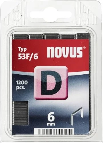 Novus Typ 53 F Tacker-Klammern, 6x11.3mm, 1200 Stück