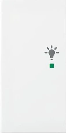 Busch-Jaeger Wippe 2-fach mit Symbol "Licht", alpinweiß