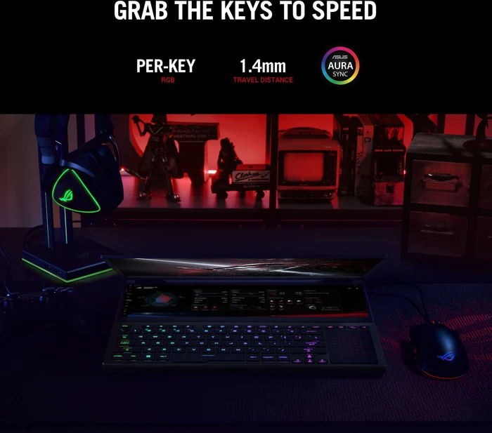ASUS ROG Zephyrus Duo 15 SE GX551QS-HB153T, Ryzen 9 5900HS, 32GB RAM, 2TB SSD, GeForce RTX 3080, DE