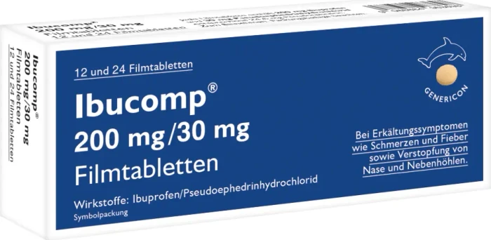 Genericon Pharma Ibucomp 200mg/30mg Filmtabletten ab € 6,30 (2026 ...