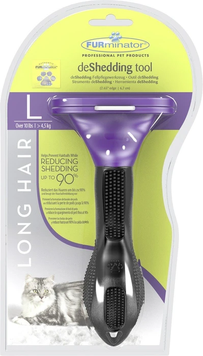 FURminator deShedding Tool für große Katzen mit langem Fell, Version 1