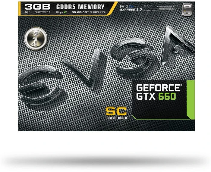 EVGA GeForce GTX 660 Superclocked+, 2GB GDDR5, 2x DVI, HDMI, DP