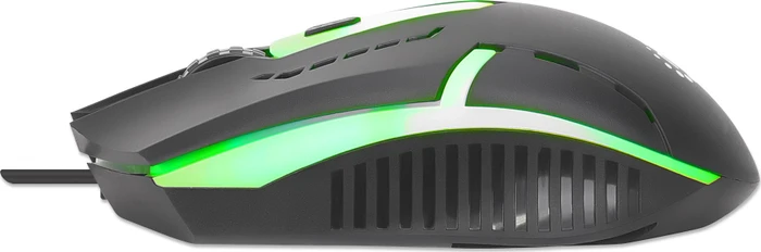 Manhattan RGB Gaming-Maus, 4 Tasten, 1500dpi, schwarz, USB