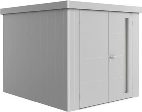 Biohort Neo 3B Gerätehaus mit Doppeltür silber-metallic