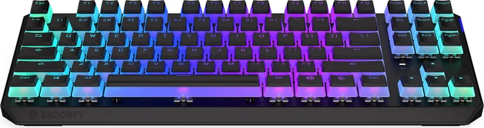 Endorfy Thock TKL Wireless Pudding, PBT, LEDs RGB, hot-swap, Kailh Box RED, USB/Bluetooth, US