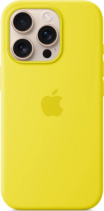 Apple Silikon Case mit MagSafe für iPhone 16 Pro Sternfrucht