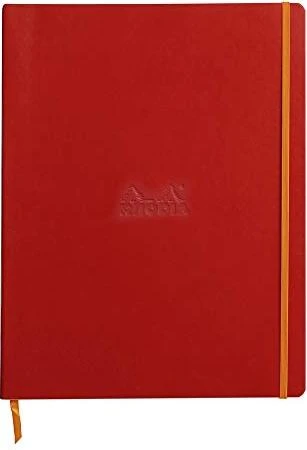 Rhodia Boutique Cahier, A4+, liniert, Softcover, rot, 80 Blatt