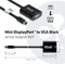 Club 3D Mini DisplayPort 1.1a [Stecker] auf VGA [Buchse] Adapterkabel, 22cm Vorschaubild