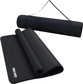 Gorilla Sports 190x60cm Yogamatte schwarz