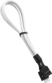 CableMod ModFlex internes 9-Pin USB 2.0 Kabel, weiß, ummantelt, 0.3m