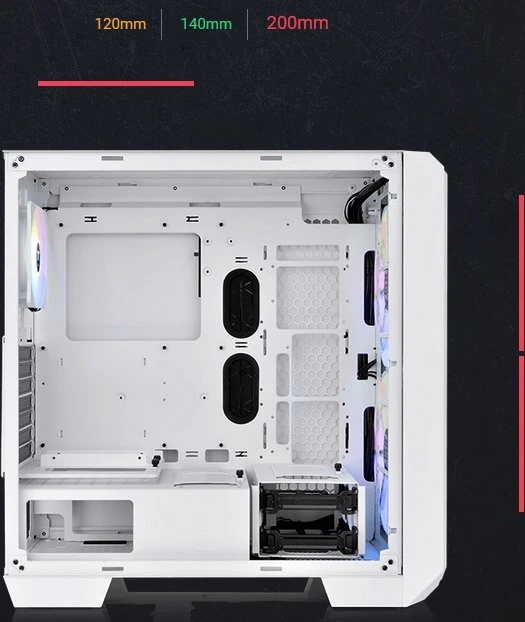 Thermaltake View 300 MX Snow Edition, weiß, Glasfenster