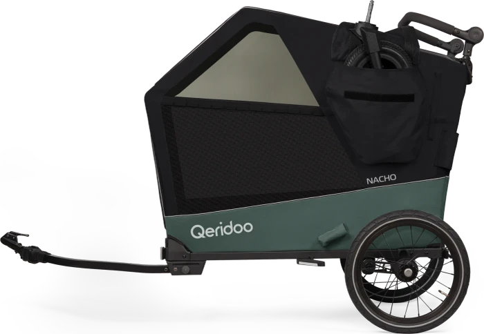Qeridoo Nacho L Fahrradanhänger grün (Modell 2025)
