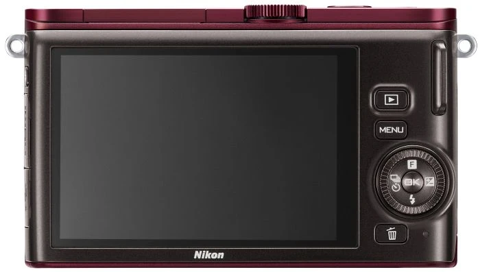 Nikon 1 J3 rot mit Objektiv 1 NIKKOR 10-30mm 3.5-5.6 VR