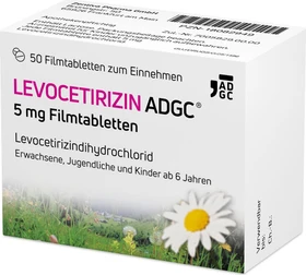 Zentiva Levocetirizin ADGC 5mg Filmtabletten, 50 Stück