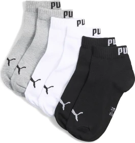 Puma Teenager Socken grau/weiß/schwarz, 3 Paare