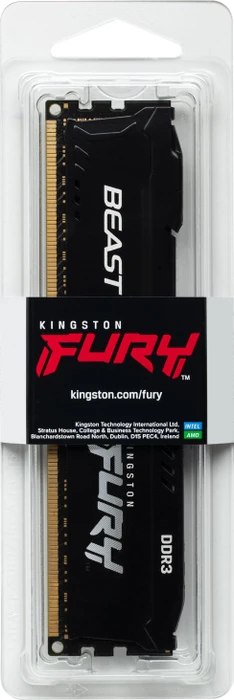 Kingston FURY Beast schwarz UDIMM 4GB, DDR3-1866, CL10-11-10-30, 1RX8