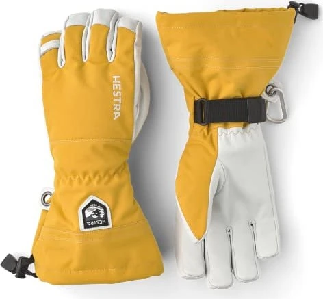 Hestra Army Leather Heli Skihandschuhe mustard