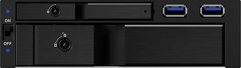 RaidSonic Icy Box IB-174SSK-U, 1x 5.25" Wechselrahmen auf 1x 3.5" und 1x 2.5", 2x USB 3.0