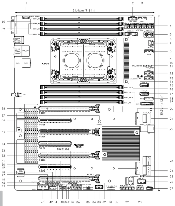 ASRock Rack SPC621D8 (Intel 4189-4)
