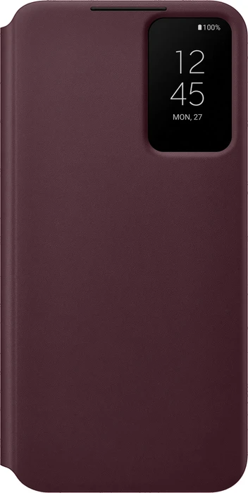 Samsung Smart Clear View Cover für Galaxy S22+ Burgundy