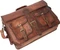 Cuero 18" Vintage Leder Umhängetasche Dark Brown, braun Vorschaubild