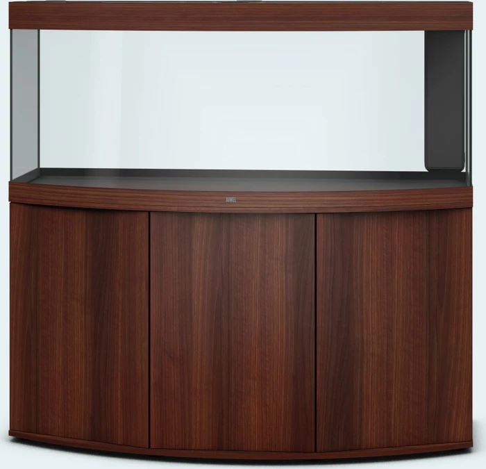 Juwel Vision 450 LED Aquarium-Set mit Unterschrank, dunkles Holz/dunkles Holz, 450l