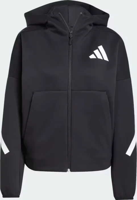 adidas Z.N.E. Zip Hoodie schwarz/weiß (Damen)