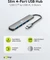 Wentronic goobay Slim 4-Port USB-Hub, 4x USB-A 3.0, USB-C 3.0 [Stecker] Vorschaubild
