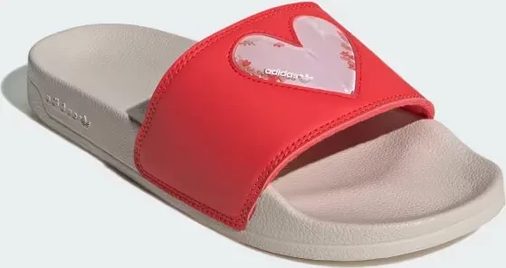 adidas Lite Adilette bright red/clear pink/wonder clay