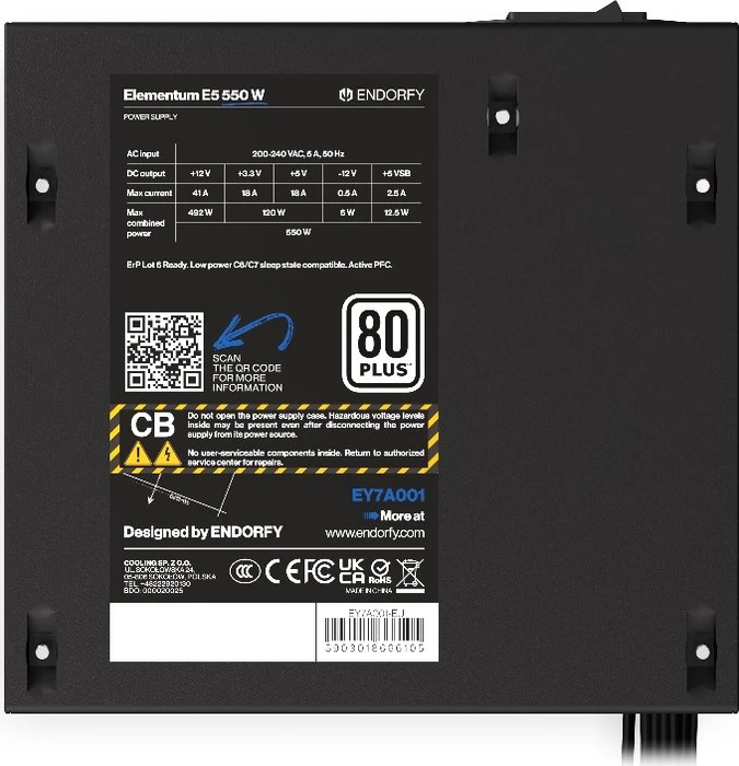 Endorfy Elementum E5 550W, ATX
